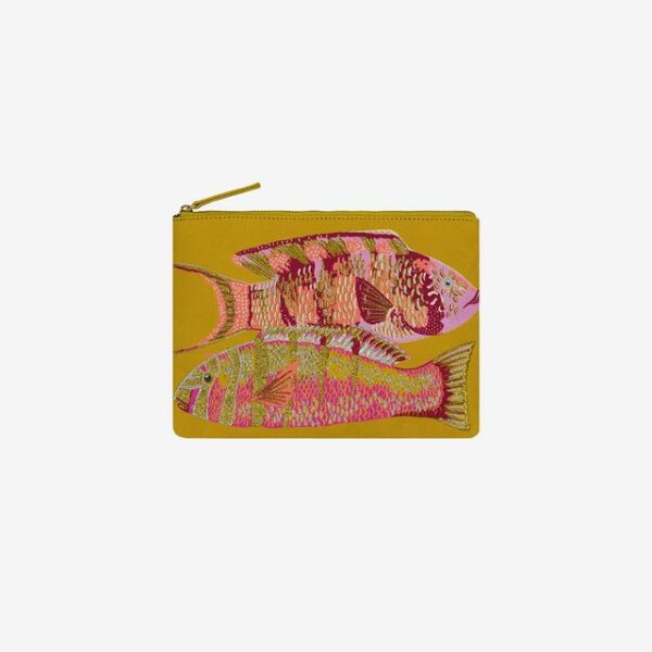 Embroidered pouch