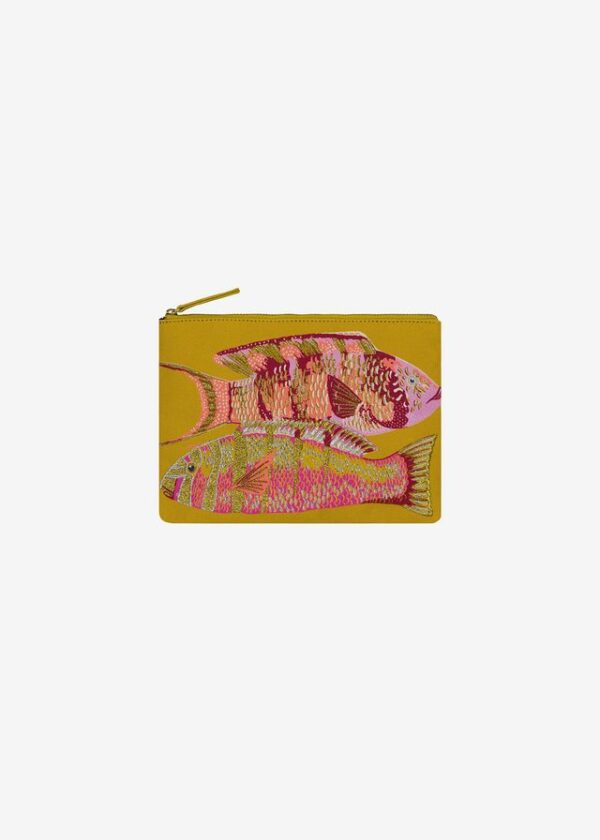 Embroidered pouch